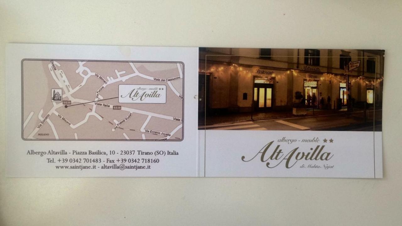 Albergo Altavilla ティラーノ エクステリア 写真